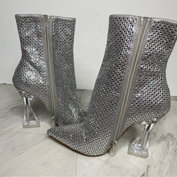 Steve Madden Vivy Rhinestone Pointy Toe Bootie 7M - Picture 6 of 15